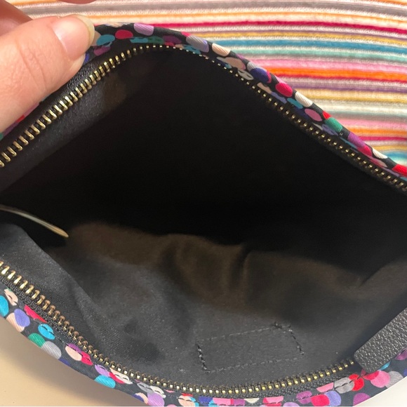 Kate Spade On Purpose Dance Party Dot Large Nylon Wristlet Clutch w Bow Rare - Picture 11 of 16